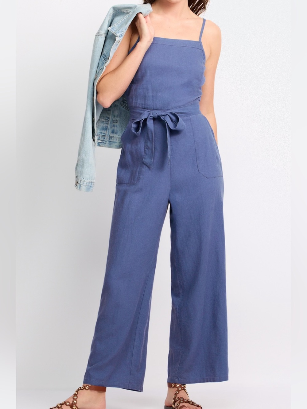 Maysee Linen Blend Jumpsuit - Market and Spruce